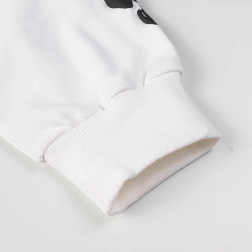 Denim Tears White Embossed Loose-fitting Hooded Sweatshirt with Kapok Flower Pri - Picture 6 of 8